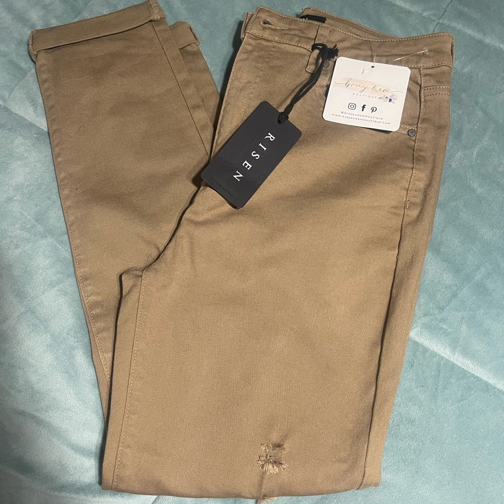 Risen High Waisted Skinny Ankle Jeans